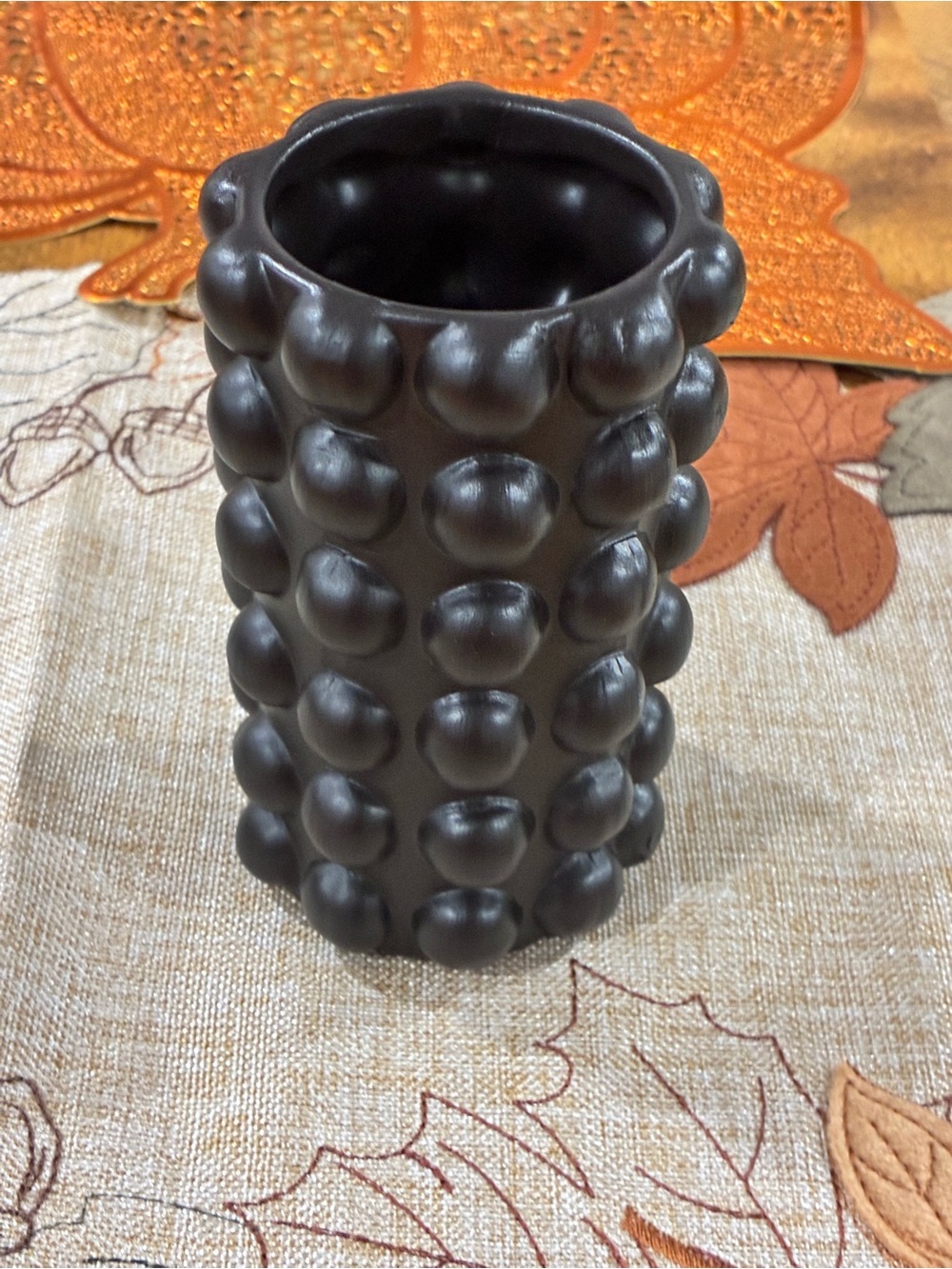 🔥Dark Brown Bubble Ceramic Vase - Home Accents